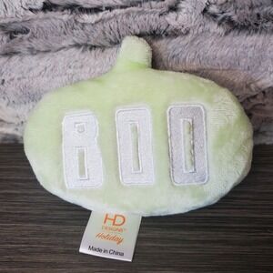 BOO Talking Bubble Mint Green Halloween Plush Mini Pillow - HD Designs